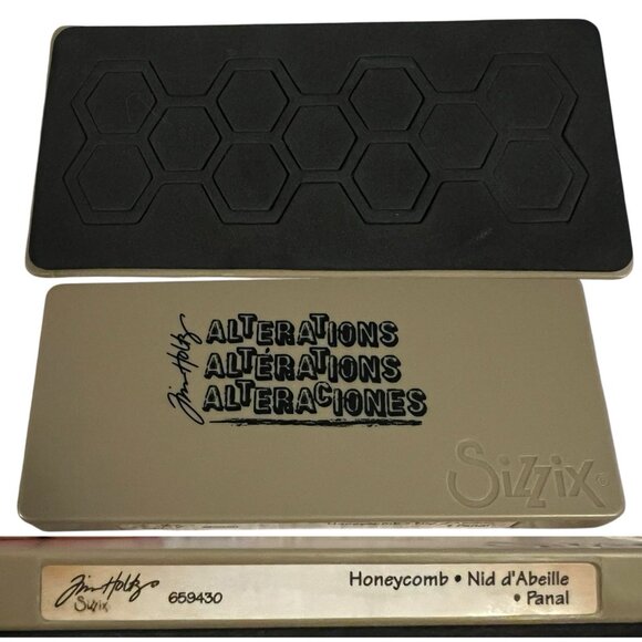Sizzix Tim Holtz Alterations Frameworks Die HONEYCOMB 659430 DIE ONLY - Picture 1 of 3